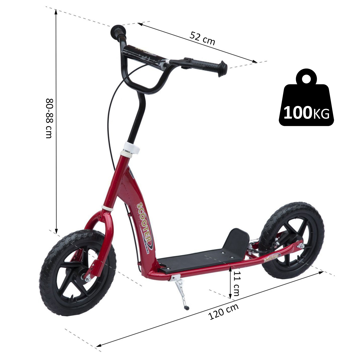 Teen Push Scooter Kids Children Stunt Scooter Bike Bicycle Ride On 12 ...